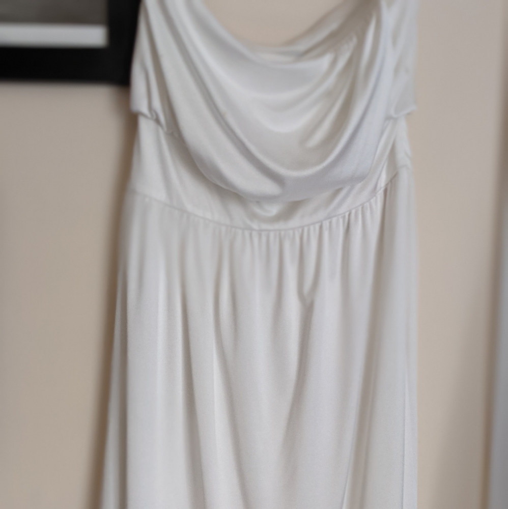 Halston Heritage Ivory Strapless Dress Size 4